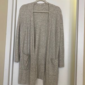 Madewell long gray cardigan